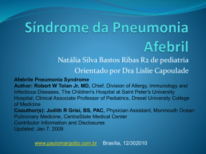 Síndrome da pneumonia afebril