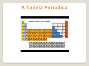 A Tabela Periódica
