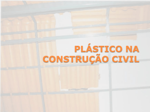 plástico na construção civil