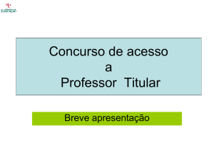 Acesso a Professor Titular