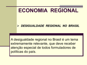 desigualdade regional no brasil economia regional