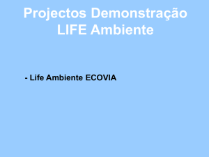 Projectos Demonstração LIFE Ambiente