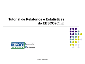 Tutorial de Relatórios e Estatísticas do EBSCOadmin