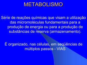 Metabolismo de Lipídeos