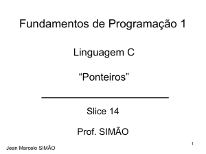 14. Linguagem C – Introdução à Ponteiros .