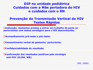 DIP na unidade pediátrica