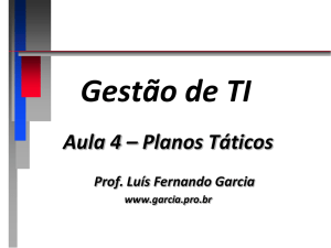 Planos Táticos - Prof. Dr. Luis Fernando Garcia
