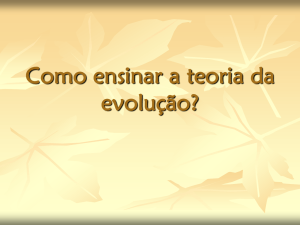 Teorias_da_Evolucao - Moodle @ FCT-UNL