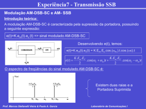 Experiência – Transmissão SSB
