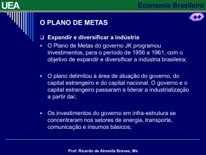 Economia Brasileira Prof. Ricardo de Almeida