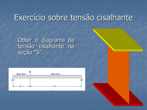 Exercício de tensão cisalhante