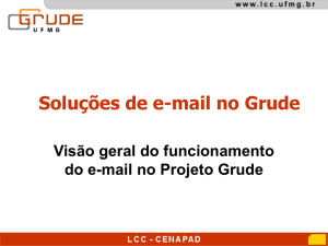 Soluções de e-mail no GRUDE