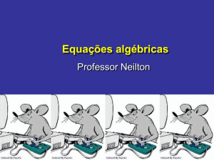 Equações algébricas