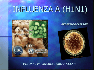 Virose H1N1 x pandemia