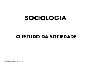 sociologia o estudo da sociedade humana