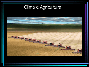 Clima e Agricultura