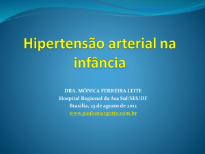 Hipertensão arterial na infância