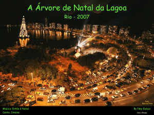 A Árvore de Natal da Lagoa - Rio/RJ