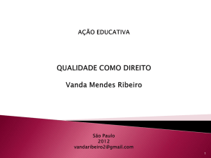 Apresentação Vanda Ribeiro