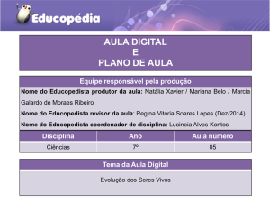 Planos e atividades de Ciências do 7° ano