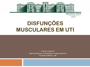 Disfunções musculares em UTI Arquivo