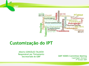 Customização do IPT - GBIF Community Site