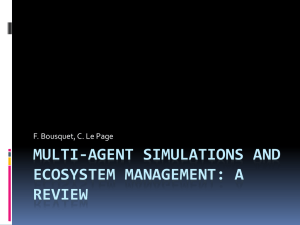 Multi-agent simulations and ecosystem management: a
