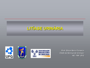 Tratamento de litíase urinária Recomendações médicas