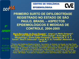 Primeiro Surto de Difilobotríase registrado no Estado de São Paulo