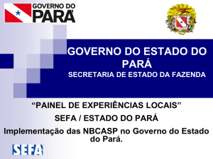 Implementação das NBCASP no Governo do Estado do Pará