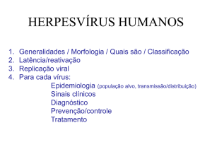 Vírus do Herpes Simples tipos 1 e 2