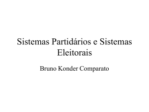Sistemas Partidários e Sistemas Eleitorais