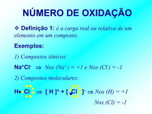 Número de Oxidação - Prof. Camilo Castro