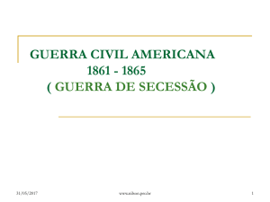 guerra civil americana 1861 - 1865 ( guerra de