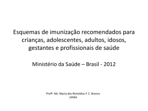 Calendário básico de imunização