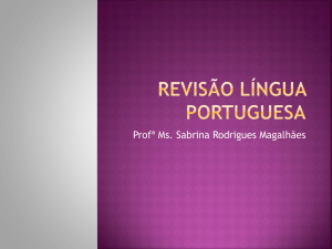Revisão língua portuguesa