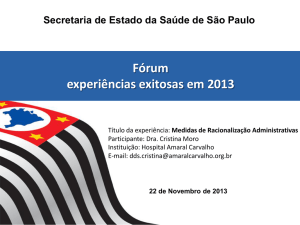 visualizar - Secretaria de Estado da Saúde de São Paulo