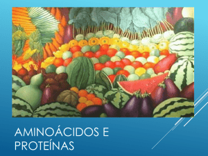 AMINIÁCIDOS E PROTEÍNAS