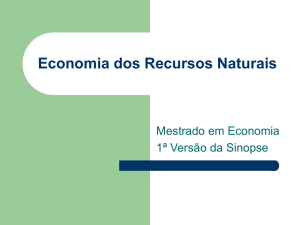 Economia dos Recursos Naturais