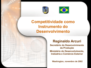 Uma Economia complexa e em transição a economia do país é hoje