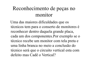 Reconhecimento de peças no monitor