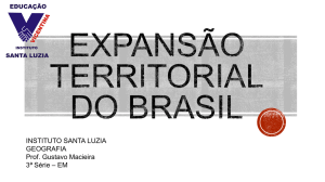 Expansão Territorial do brasil