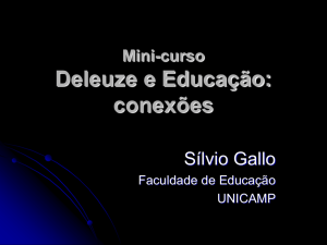 curso de extensão PARA LER DELEUZE