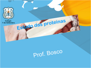 Estudo das proteínas
