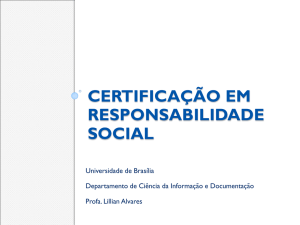 Certificação em Responsabilidade Social