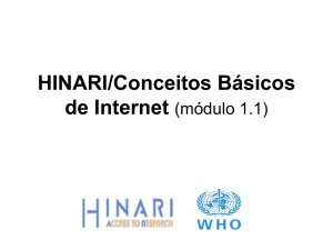HINARI/Conceitos Básicos de Internet