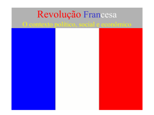 Revolução Francesa O contexto político, social e