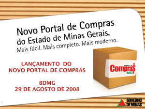 Slide 1 - Portal de Compras do Estado de Minas Gerais