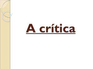 A crítica