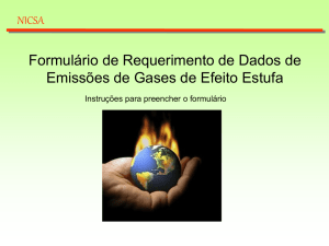 Formato de solicitud de datos de Emisiones de Gases de